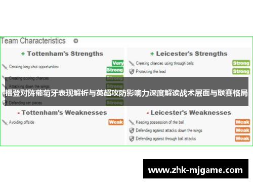 福登对阵葡萄牙表现解析与英超攻防影响力深度解读战术层面与联赛格局